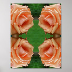 Blooming Roos Abstract Poster