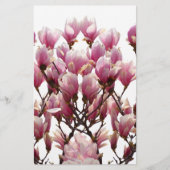 Blooming roze Magnolias Spring Flower Briefpapier (Voorkant)