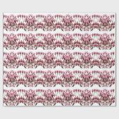 Blooming roze Magnolias Spring Flower Cadeaupapier (Vlak)