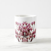 Blooming roze Magnolias Spring Flower Koffiemok (Center)