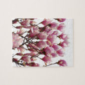 Blooming roze Magnolias Spring Flower Legpuzzel (Horizontaal)