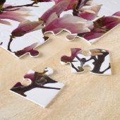 Blooming roze Magnolias Spring Flower Legpuzzel (Zijkant)