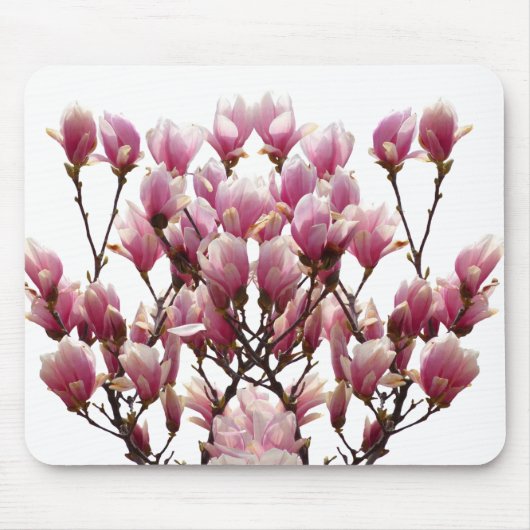 Blooming roze Magnolias Spring Flower Muismat (Voorkant)