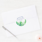Blooming Rozemarijn Herb Bijen Honing Te Koop Ronde Sticker (Envelop)