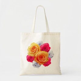 Blooming Rozen Motif Canvas tas