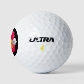 Blooming Rozen Motif Golf Balls Golfballen (Logo)