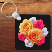 Blooming Rozen Motif Sleutelhanger (Voorkant)