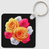 Blooming Rozen Motif Sleutelhanger (Achterkant)