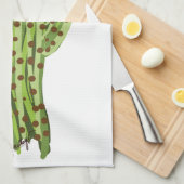 Blooming Saguaro Cactus Theedoek (Quarter Fold)