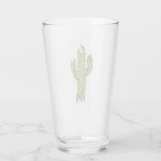 Blooming Saguaro Pint Glass Glas (Achterkant)