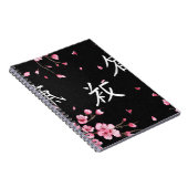 Blooming Sakura beroemd gemaakt door Natasha Us Notitieboek (Rechterzijde)