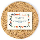 Blooming Sinaasappel Floral Vrijgezellenfeest Bedankkaart