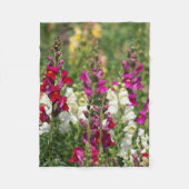 Blooming Snapdragon fleece deken (Voorkant)