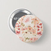 Blooming Spring Flowers Ronde Button 5,7 Cm (Voorkant /achterkant)