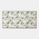 Blooming Succulents Patroon Bureaumat (Voorkant)