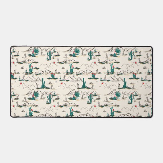 Blooming Succulents Patroon Bureaumat (Voorkant)