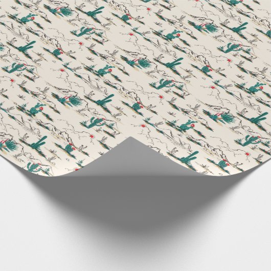 Blooming Succulents Patroon Cadeaupapier (Hoek)