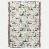 Blooming Succulents Patroon Deken (Voorkant Verticaal)