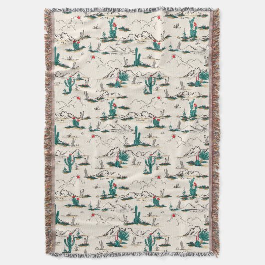 Blooming Succulents Patroon Deken (Voorkant Verticaal)