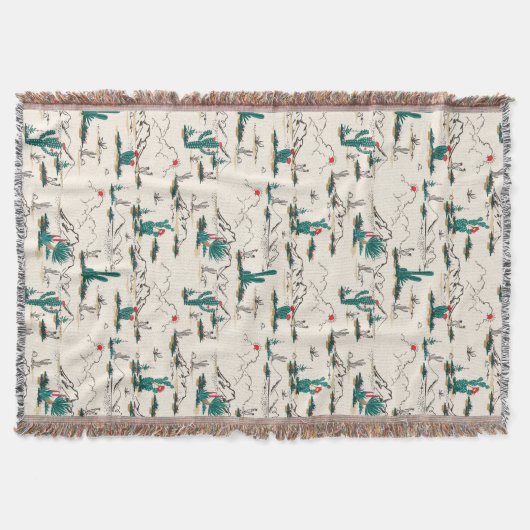 Blooming Succulents Patroon Deken (Voorkant)