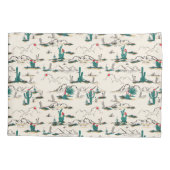 Blooming Succulents Patroon Kussensloop (Achterkant-Links)