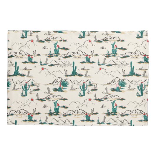 Blooming Succulents Patroon Kussensloop (Achterkant-Links)