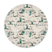 Blooming Succulents Patroon Snijplank (Voorkant)