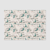 Blooming Succulents Patroon Tissuepapier (Voorkant)