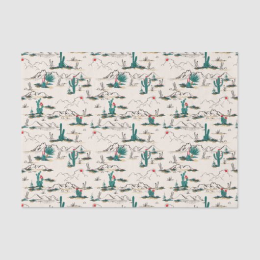 Blooming Succulents Patroon Tissuepapier (Voorkant)