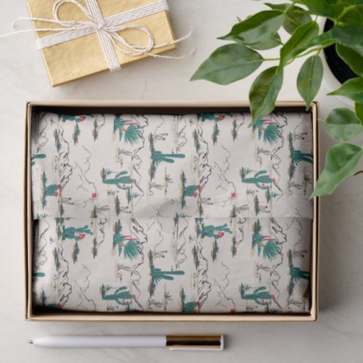 Blooming Succulents Patroon Tissuepapier (Geschenk)