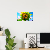 Blooming Sunflower Poster (Thuiskantoor)