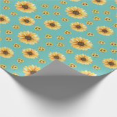 Blooming sunflowers in the garden cadeaupapier (Hoek)