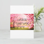 Blooming trees Pinkish BLOOmish Save The Date (Staand voorkant)