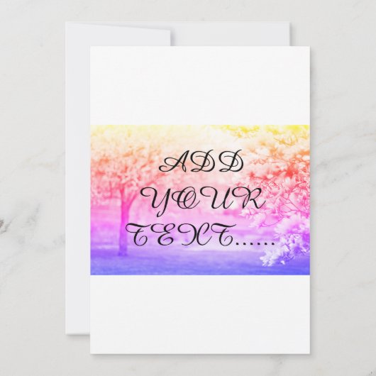 Blooming trees Pinkish BLOOmish  Save The Date (Achterkant)