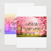 Blooming trees Pinkish BLOOmish Save The Date (Voorkant / Achterkant)