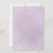 Blooming van botanische paarse florale geometrisch kaart (Achterkant)