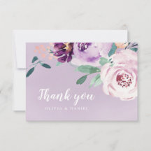 Blooming van botanische paarse waterverf floraal