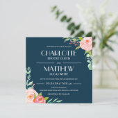 Blooming van chemicaliën | Uitnodiging tot weddens (Staand voorkant)