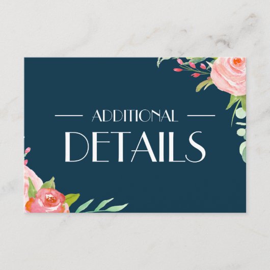 Blooming van chemicaliën | Weddenschap met details Informatiekaartje (Voorkant)