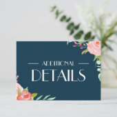 Blooming van chemicaliën | Weddenschap met details Informatiekaartje (Staand voorkant)