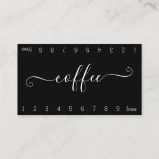 Blooming van een dubbele-nummer koffiedop klantenkaartje