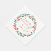 Blooming van papier van Floral Baby shower Napkin Servet (Hoek)