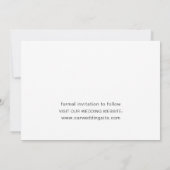 Blooming van waterverf tuinbloem. Floral bruiloft Save The Date (Achterkant)