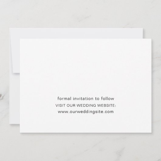 Blooming van waterverf tuinbloem. Floral bruiloft Save The Date (Achterkant)