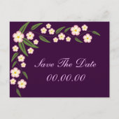 Blooming Vine Save the Date Briefkaarten (Voorkant)