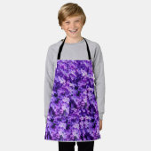 "Blooming Violet: Paarse Bloem Schort" Schort (Gedragen)