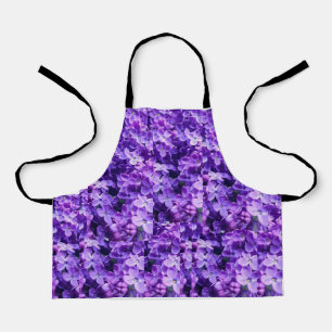 "Blooming Violet: Paarse Bloem Schort" Schort