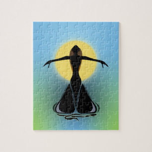 Blooming Vrouw Legpuzzel
