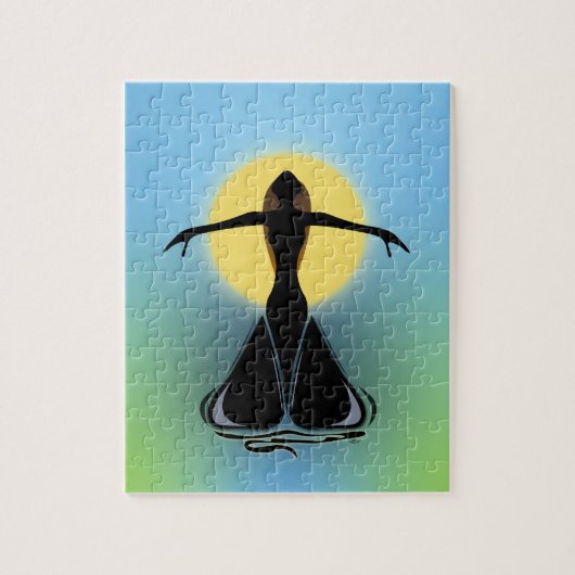 Blooming Vrouw Legpuzzel (Verticaal)
