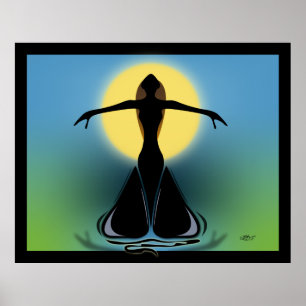 Blooming Vrouw Poster